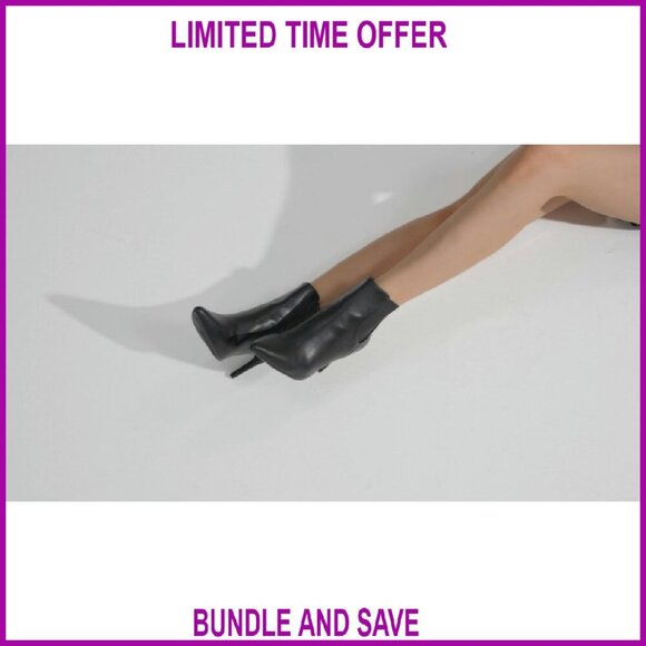 Women Women\'s Pointed Toe Stiletto Ankle Booties High Heel Size 5-11
